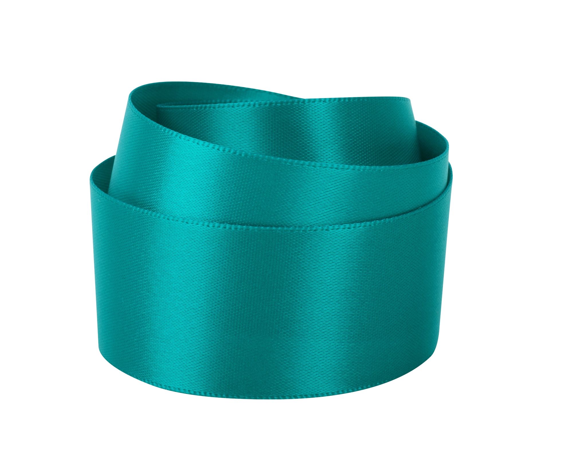 Sea Green Recycled Double Sided Satin Ribbon 20 metres x 25mm
