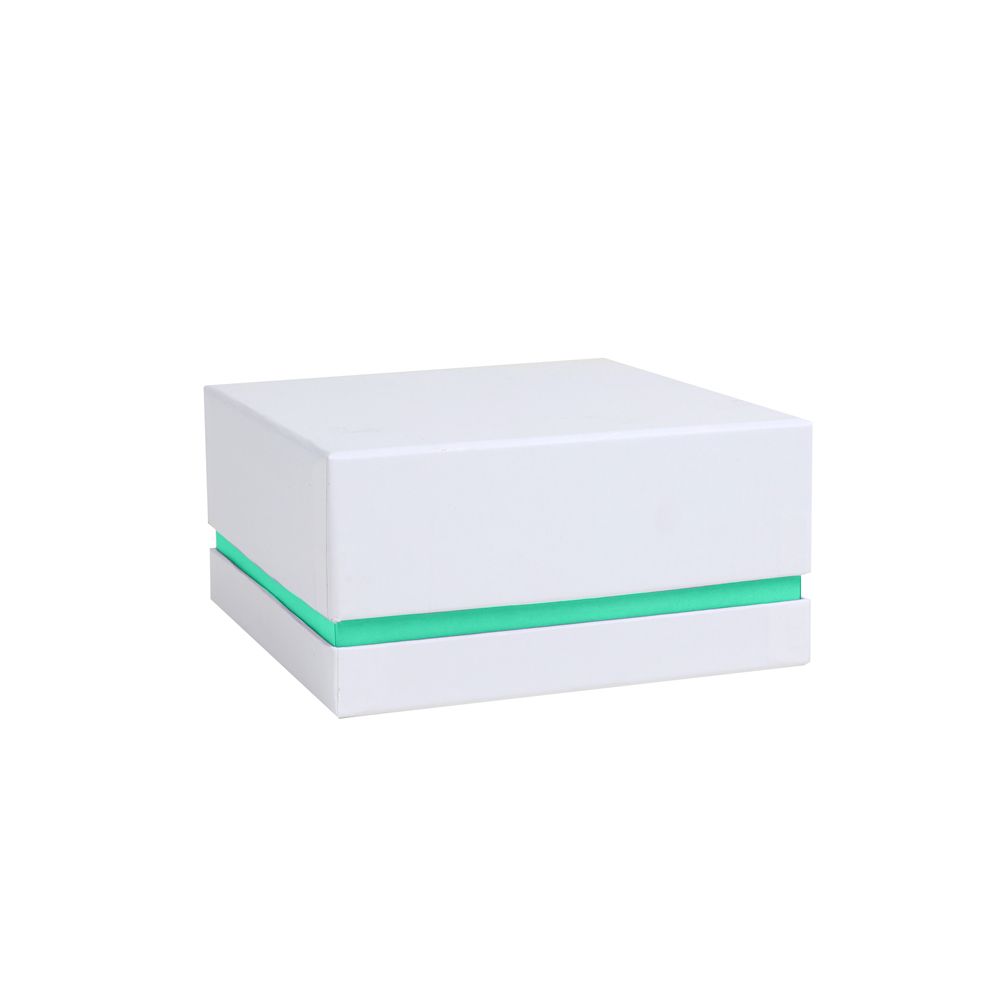 Deep White and Mint Green Square Shoulder Gift Box