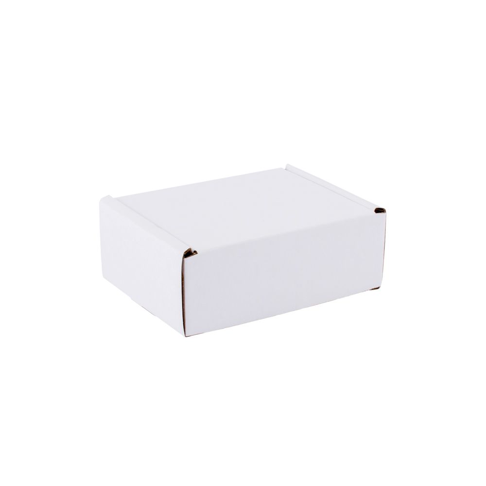 Pack of 50 Small White Corrugated Postal Boxes 120mm length