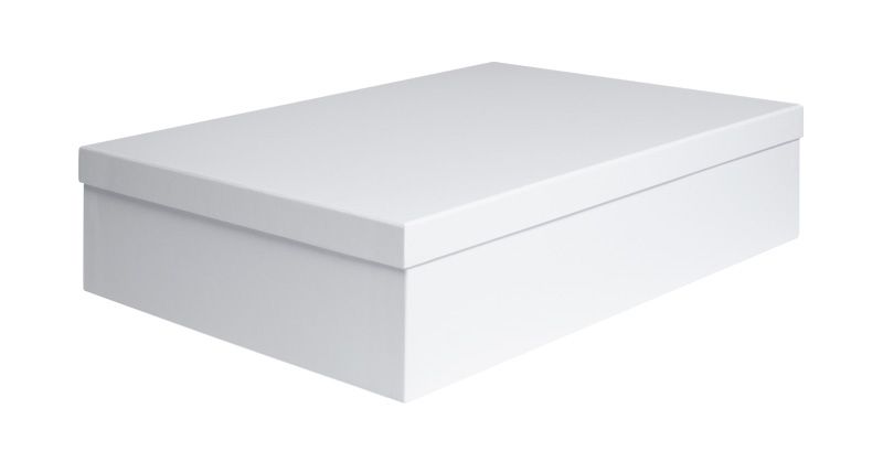 White Rigid 2 Piece Shirt Gift Box
