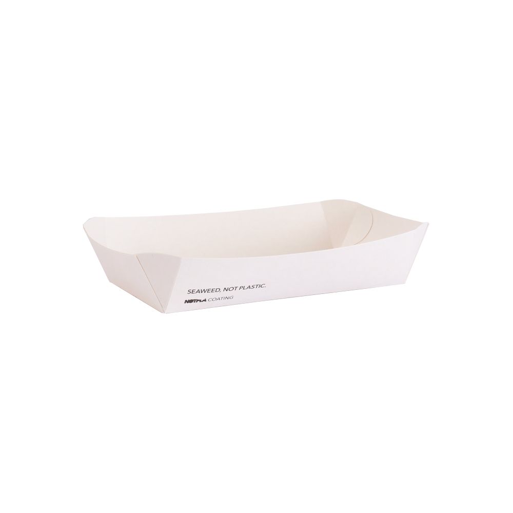 Pack of 400 Notpla Seaweed Rectangular Takeaway Tray