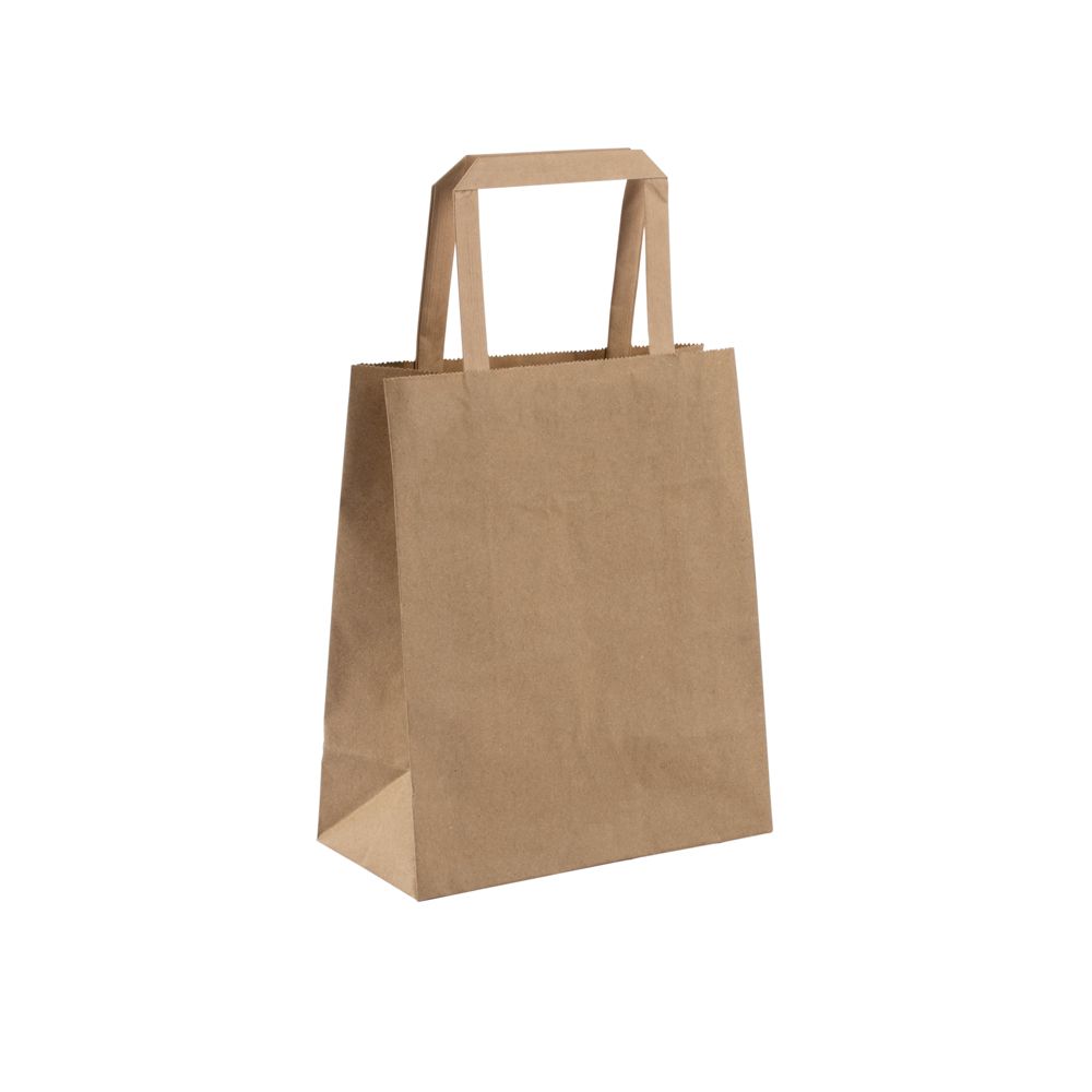 Small Kraft Tape Handle Paper Carrier Bags
