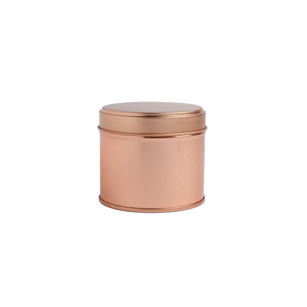 250ml Rose Gold Round Welded Side Seam Tin