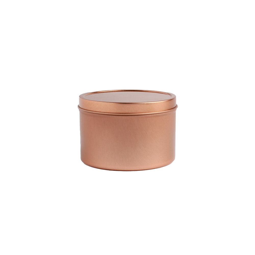 250ml Rose Gold Round Seamless Slip Lid Tin