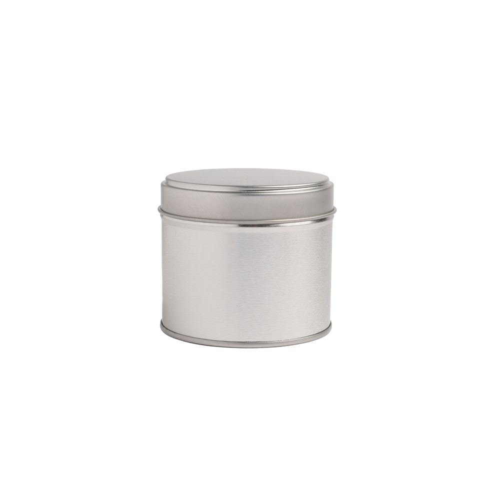 250ml Silver Round Welded Side Seam Tin