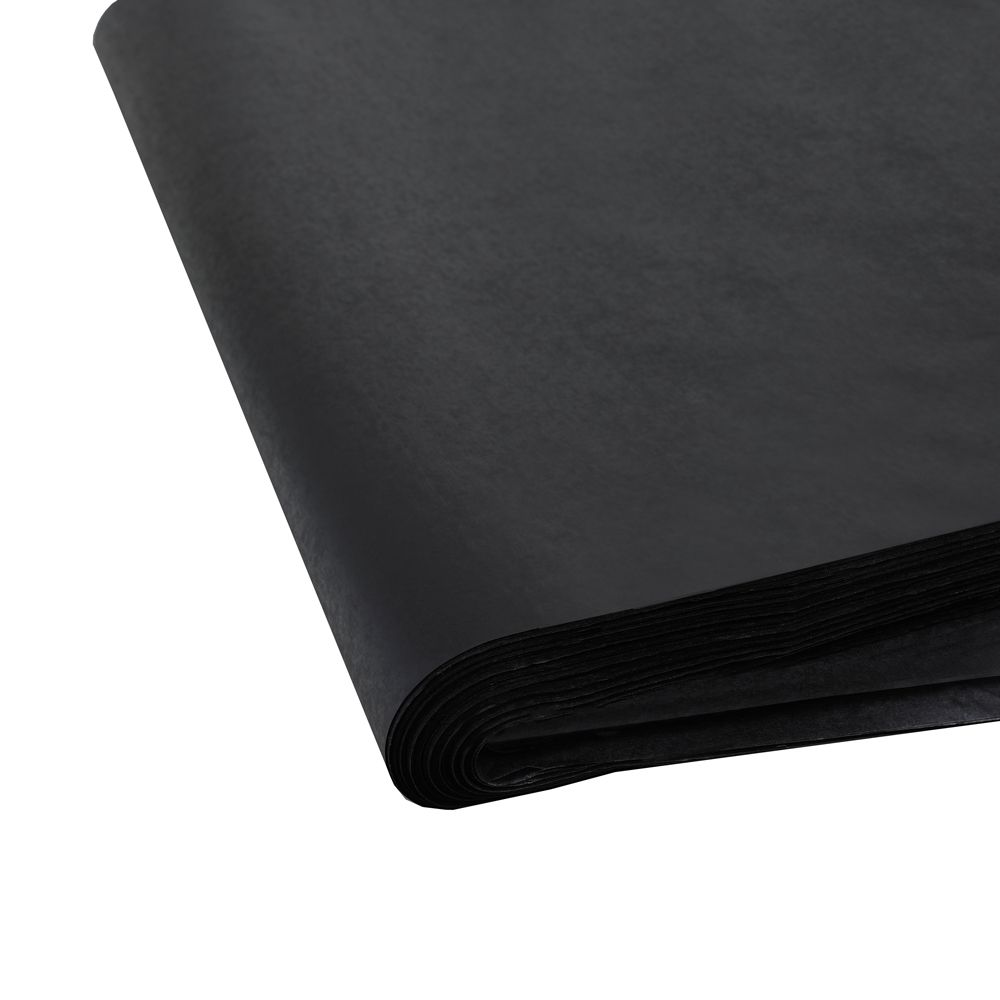 Large Recycled Waxed Black Tissue Paper - 480 sheets