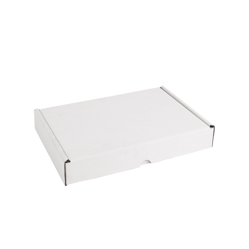 Pack of 50 Medium White Corrugated Postal Boxes 305mm length