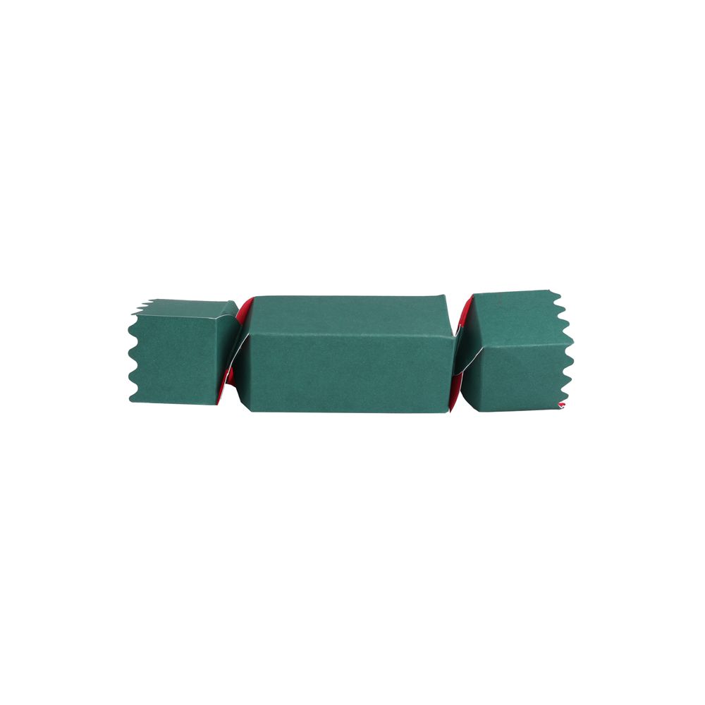 Dark Green and Red Christmas Cracker Box