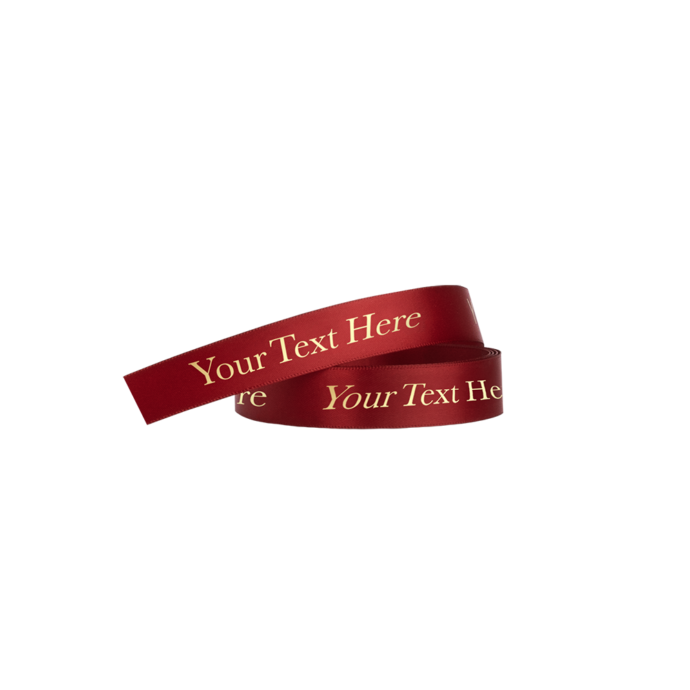 Brandable Red Ribbon 5 metres x 15mm