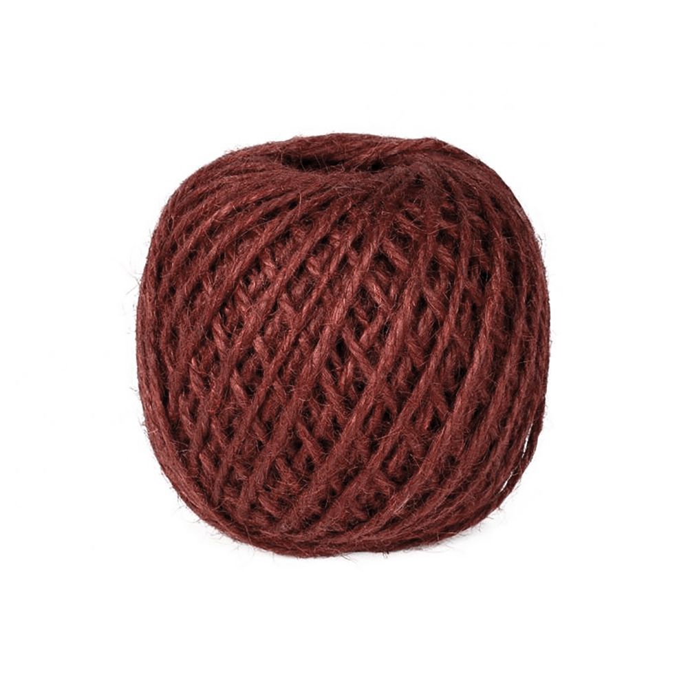 Burgundy Jute Twine 50 metres